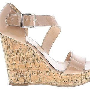 Nine West Solid Tan Wedges - Size 7.5